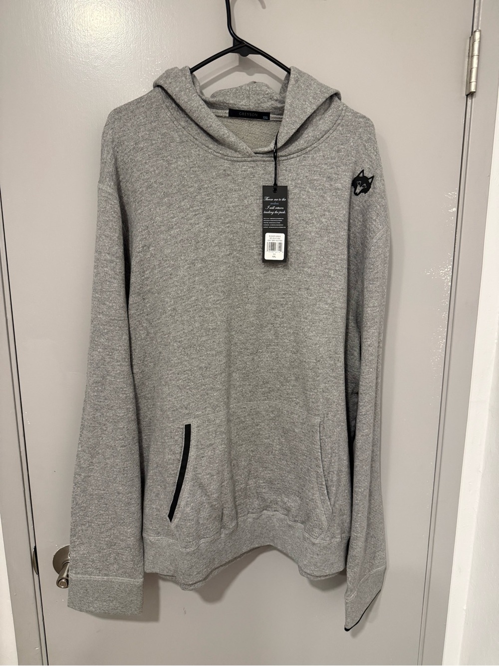 Greyson Men's Grey Pullover Hoodie with Subtle Logo